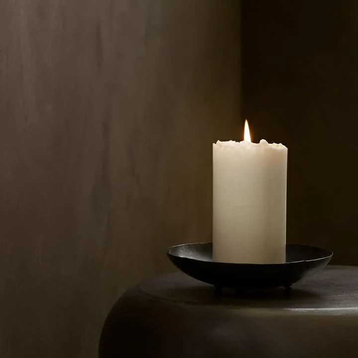 Dark-toned candle dish, part of The Noir Edit collection